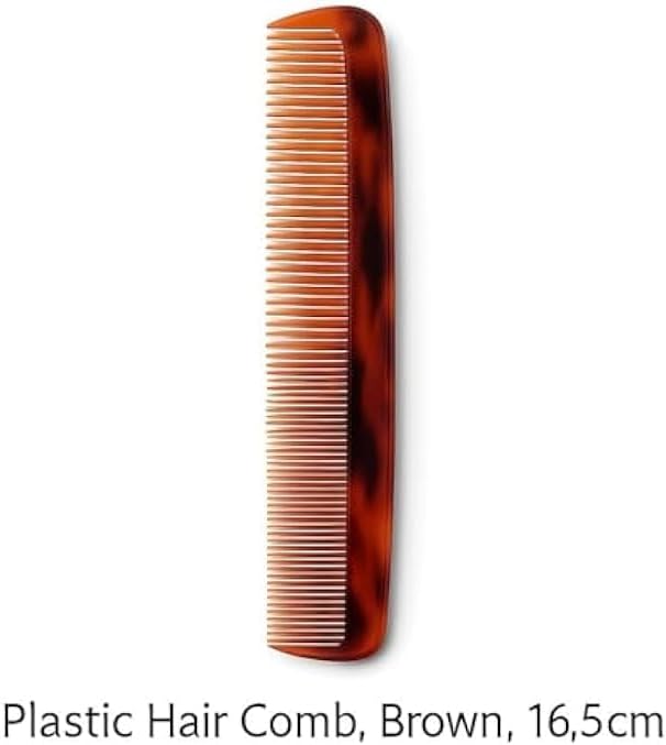 144 Pieces Plastic Hair Comb Browns (16.5cm - Portable Pocket Comb for Men Women – Detangling Fine & Wide Tooth Styling Comb)