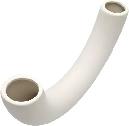 Tall Slim White Ceramic Vase 29x12cm Modern Home Decor