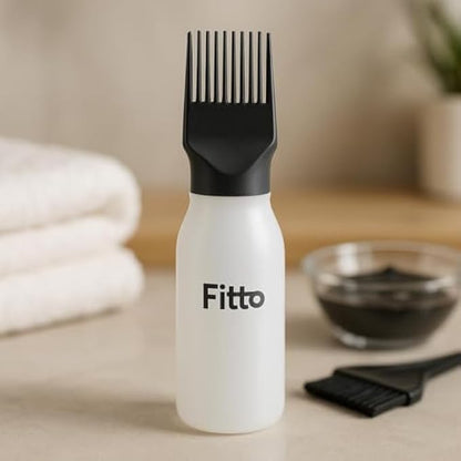 Hair Dye Bottle White - Refillable Squeeze Applicator Bottle for Hair Color, Dye Mixing, Tint & Bleach - Salon and Home Use