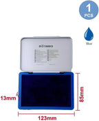 120 Pieces Blue Ink Pads (12.3x8.5cm for Office & Craft Applications)