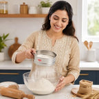 72 Pieces Stainless Steel Atta Strainers (Fine Mesh Flour Sieve for Wheat Flour – Powdered Sugar and Spices – Rust-Resistant – Silver)