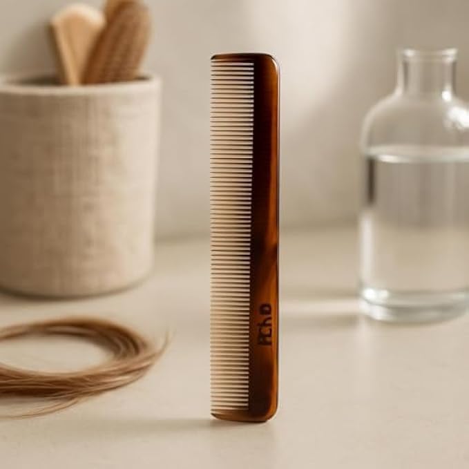 120 Pieces Fine Tooth Comb Brown - Narrow Tooth Hair Combs for Men & Women (Beard & Mustache Styling – Anti-Static Pocket Comb)