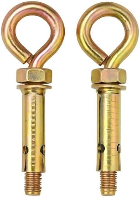 96 Pieces Expansion Screw Closed Hook Anchor Bolt - Wall Anchor Hook Bolts for Concrete Brick Masonry Screw Anchor Fixings (Pack of 2)