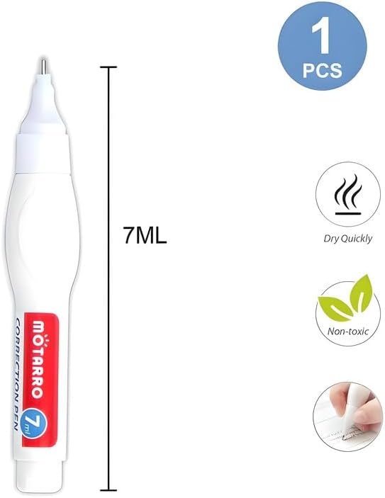 144 Pieces Correction Pens (7ml Liquid Eraser for Office & School Use)