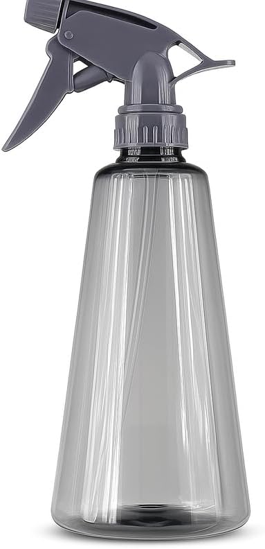 Transparent Spray Bottle for Cleaning, Gardening, Hair Styling, 500ml Capacity, Adjustable Nozzle