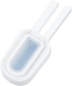 240 Pieces Large Size Sealing Clips with Cover (Double Groove Design – White)