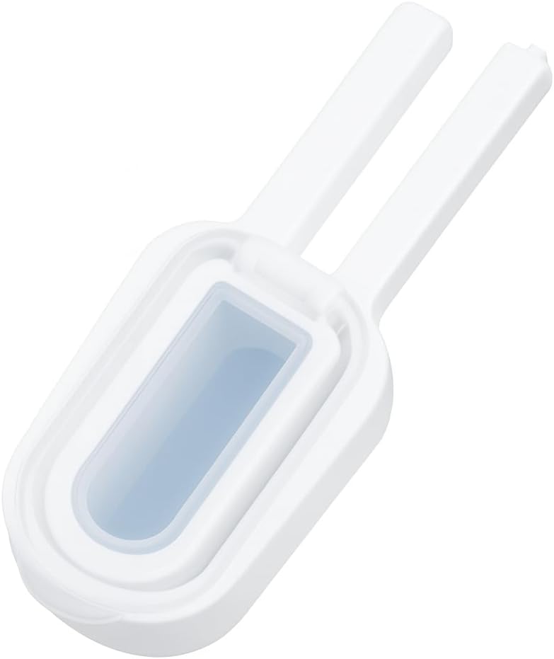 240 Pieces Large Size Sealing Clips with Cover (Double Groove Design – White)