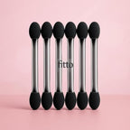 144 Pieces Eyeshadow Sponge Applicators Pack of 6 Black - Foam Tip Eye Shadow Applicators for Eye Makeup (Travel & Touch-Ups)