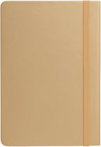 96 Pieces Customizable A5 Notebook Brown Cover 100 Sheets (80gsm Horizontal Lined 21.9x14.5cm)