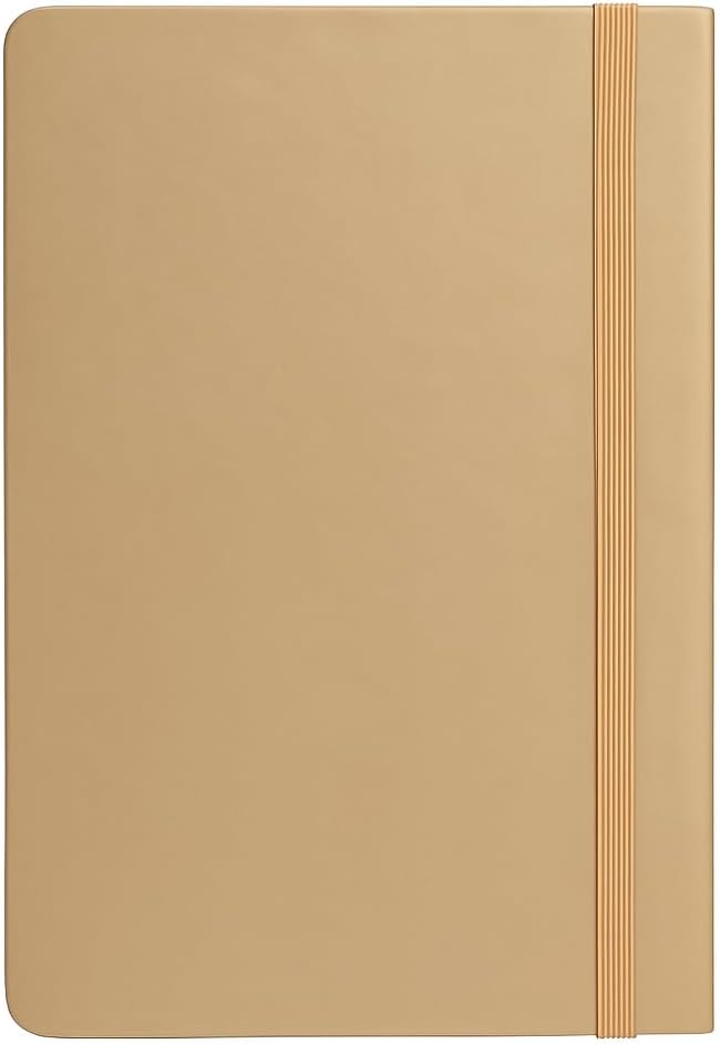 96 Pieces Customizable A5 Notebook Brown Cover 100 Sheets (80gsm Horizontal Lined 21.9x14.5cm)