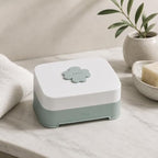 144 Pieces Soap Boxes with Drainage Design (Portable Soap Holder Case with Lid – Easy Clean Bathroom Soap Dish for Travel – Gym – Camping and Daily Use – White and Sage Green)