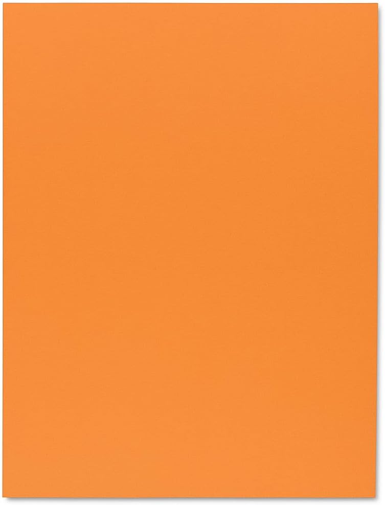 96 Pieces A4 Size Orange Chart Papers for Arts and Crafts (School Projects – Office Use)
