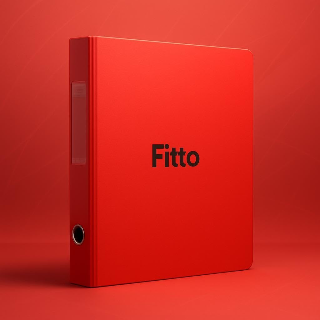 96 Pieces 4 Hole Binder Folders for A4 Sheets (34x25cm Red)
