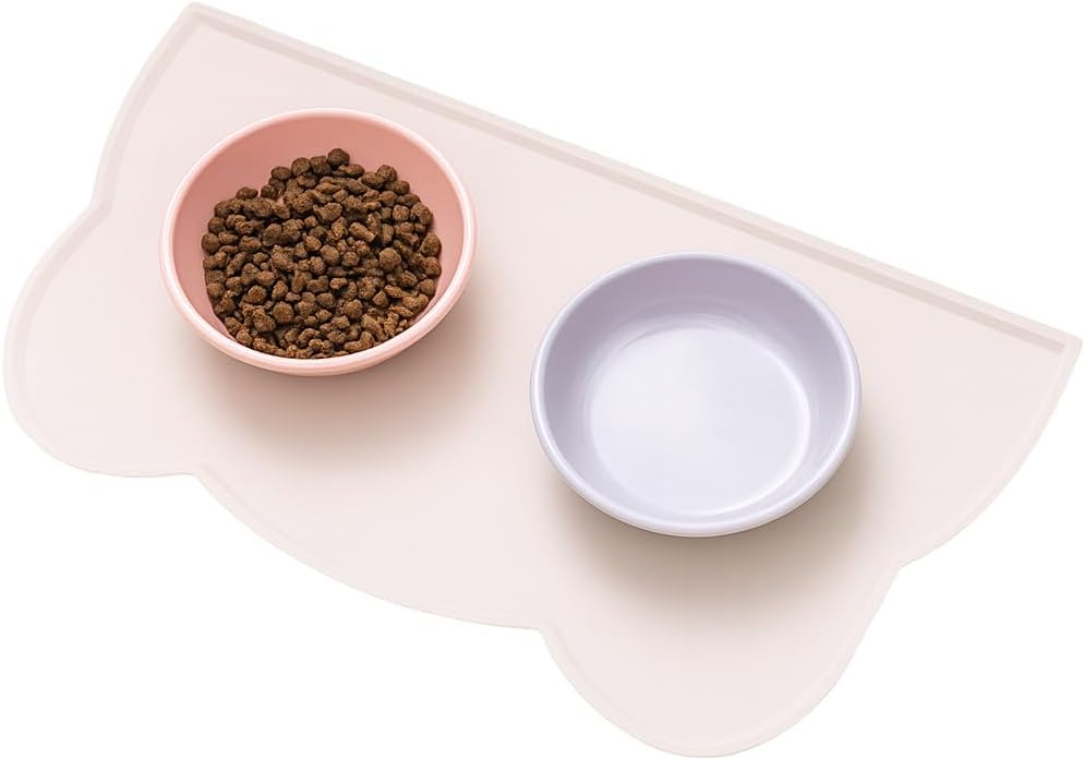 120 Pieces Cat & Dog Silicone Feeder Mats (Non-Slip Design – Assorted Colors)