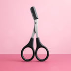 120 Pieces Stainless Steel Eyebrow Scissors Curved Tip Precision Trimmers for Eyebrows & Facial Hair Safety Point