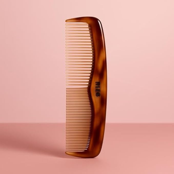 120 Pieces Plastic Double-Sided Hair Comb Brown - Wide and Fine Tooth Detangling Styling Combs for Men Women Kids