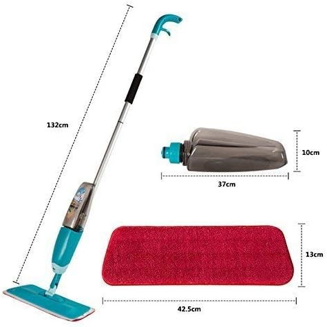 96 Pieces Blue Floor Cleaning Spray Mops (Removable Microfiber Cleaning Pad – 360° Swivel Head – Lightweight & Durable – Refillable Bottle for All Floor Types – Hardwood – Tile – Laminate – and Vinyl)
