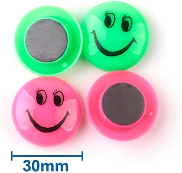 4-Pcs Round Magnets 30mm Assorted Color