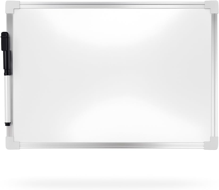 96 Pieces Magnetic Whiteboard 1 pieces (25cm x 35cm for Home – Office – School – Dry Erase Board with Magnets)