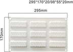 120 Pieces 3D Silicone Cake Molds (8-Hole Wave Shape Baking Molds – 100% Food-Grade Non-Stick Silicone for Cakes – Mousse – Chocolates – Heat-Resistant – Foldable – Easy to Clean – FDA Approved)