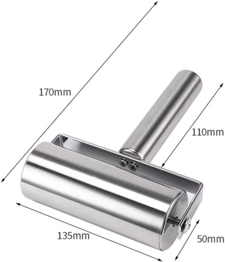 96 Pieces Stainless Steel Rolling Pins for Pastry (Pizza – Fondant & Baking | Metal Roller for Dough – Pie – Pasta – Cookies | Durable – Easy-Clean Kitchen Utensil for Professional & Home Bakers)