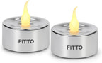 240 Pieces 2 Piece Multi LED Light Candles Battery Operated Flameless Decorative LED Candles for Home Wedding Event