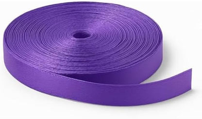 25 Yard 1 cm Purple Ribbon - 25 yd (22.86 m) x 1 cm Craft Ribbon for Wrapping, Party Decor, Sewing, DIY, Hair Bows