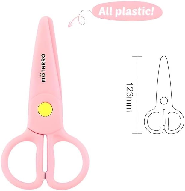 144 Pieces Kids Scissors -s (12.3cm Assorted Colors Safety Cutting Tool)