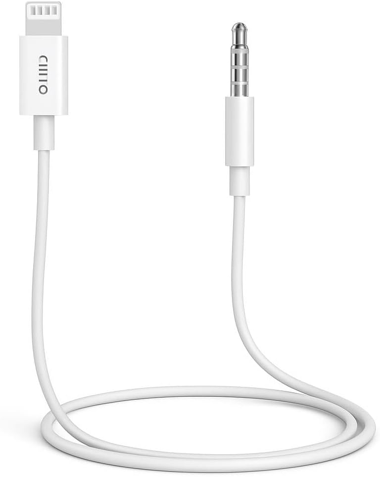 120 Pieces Aux Stereo Audio Cable - iPhone Aux to Lightning Connectors for Car & Portable Use (1m)