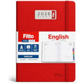 120 Pieces 2026 Daily Planner Diaries (Compact 10 x 15 cm English Pages Notebook with Durable Red Cover and Ribbon Bookmark)