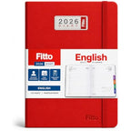 120 Pieces 2026 Daily Planner Diaries (Compact 10 x 15 cm English Pages Notebook with Durable Red Cover and Ribbon Bookmark)