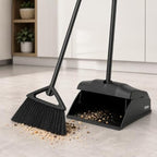 72 Pieces Foldable Dustpan & Broom Sets (Long Handle Upright Sweeping Set with Dense Bristles for Home – Kitchen and Office Cleaning)