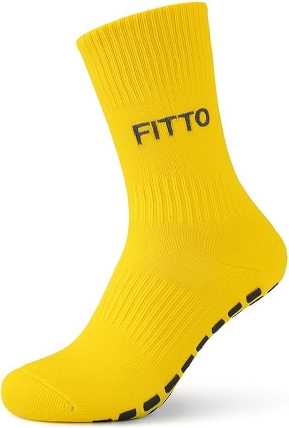 96 Pieces Anti-Slip Yellow Football Socks for Kids - Comfortable & Durable Sports Socks