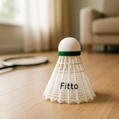 6 pcs Plastic Shuttlecock Can White - 6 Pack Badminton Shuttlecocks Training Birdies