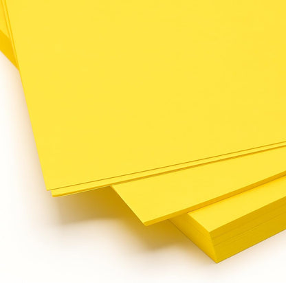 A4 Size Yellow Chart Paper for Arts and Crafts, School Projects, Office Use, 1 PC