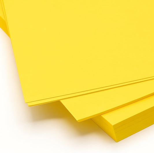 A4 Size Yellow Chart Paper for Arts and Crafts, School Projects, Office Use, 1 PC