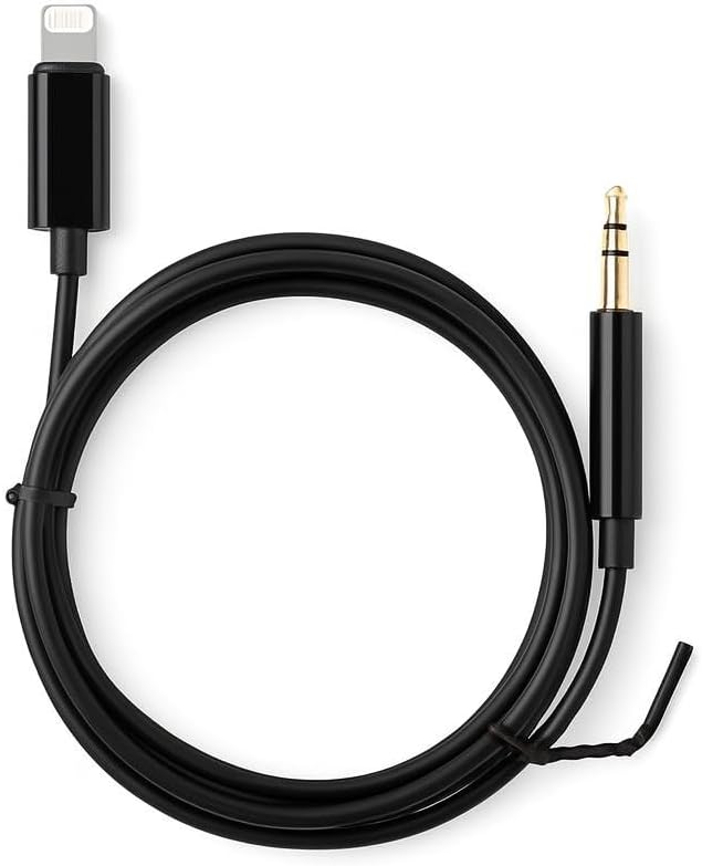 120 Pieces Aux Stereo Audio Cable - iPhone Aux to Lightning Connectors for Car & Portable Use (1m)