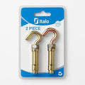 96 Pieces Shield Anchor Hook Rawl Bolt 2-Pack - Expansion Anchors for Concrete & Masonry (Metal Hook Bolt for Wall Fixings)