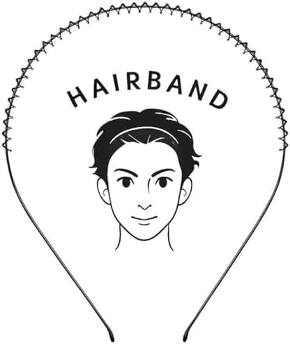 Black Elastic Hair Bands - Soft No-Metal Hair Ties for Women & Girls, Gentle Stretch Ponytail Holder for Bun, Braids & Sports