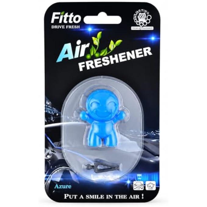 120 Pieces Smiling Doll Car Air Fresheners (Blue Hanging Fragrance Ornament with String for Rearview Mirror – Car – Home and Office)