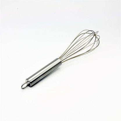 Stainless Steel Egg Beater Hand Whisk Mixer - Heavy Duty Manual Whisk for Baking, Cooking, Beating Eggs, Mixing Batter, Durable Ergonomic Handle