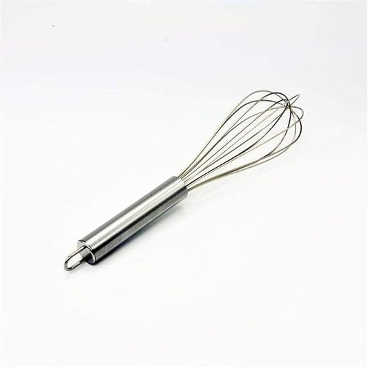 Fitto Stainless Steel Egg Beater Hand Whisk Mixer - Heavy Duty Manual Whisk for Baking, Cooking, Beating Eggs, Mixing Batter, Durable Ergonomic Handle