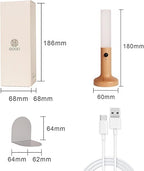 96 Pieces Rechargeable Wall Light Woods (Motion Detector – LED Warm White – Magnetic Bedside Lamp – for Living Room Bedroom Staircase Hallway)