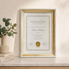 96 Pieces A4 Document Frames (21 x 29.7 cm for Certificates – Diplomas and Photos – Wall or Tabletop Display – Gold and Silver)