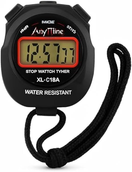 96 Pieces Stopwatch Water-Resistant Timers for Sports Training Running Swimming Coach