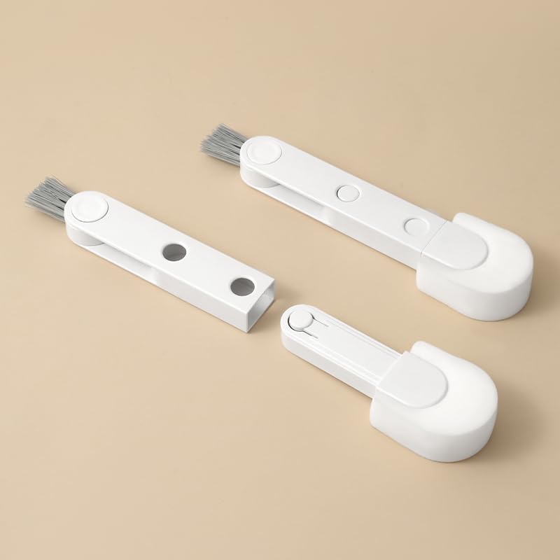 Foldable Cup & Bottle Cleaning Brush – White & Grey - Single Pack