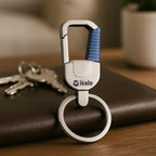 120 Pieces Key Holders (9x3 cm Compact Key Organizer Key Ring Keychain Holder for Keys Portable Pocket Size)