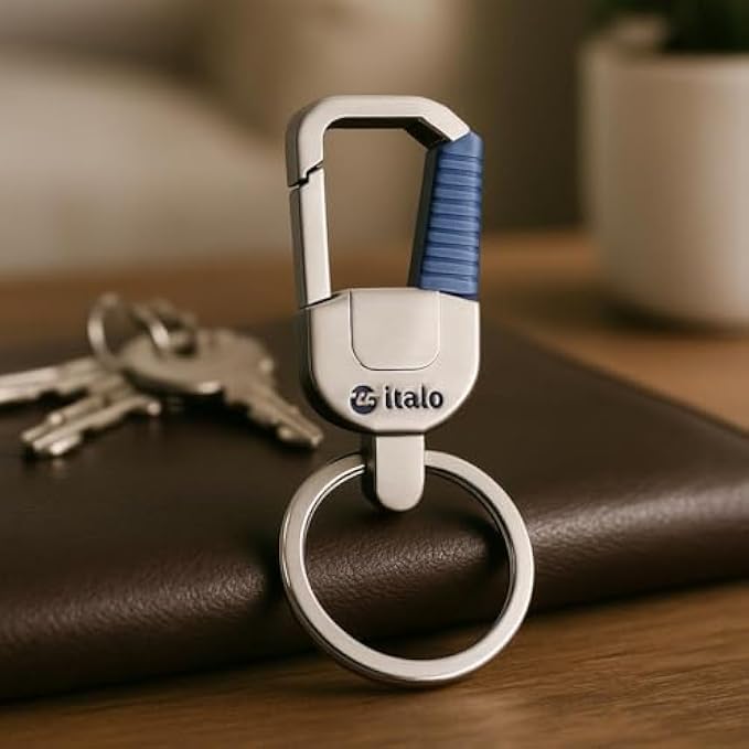120 Pieces Key Holders (9x3 cm Compact Key Organizer Key Ring Keychain Holder for Keys Portable Pocket Size)