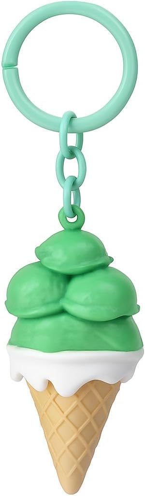 96 Pieces Creative Ice Cream Keychain - PVC & Rubbers (Green)
