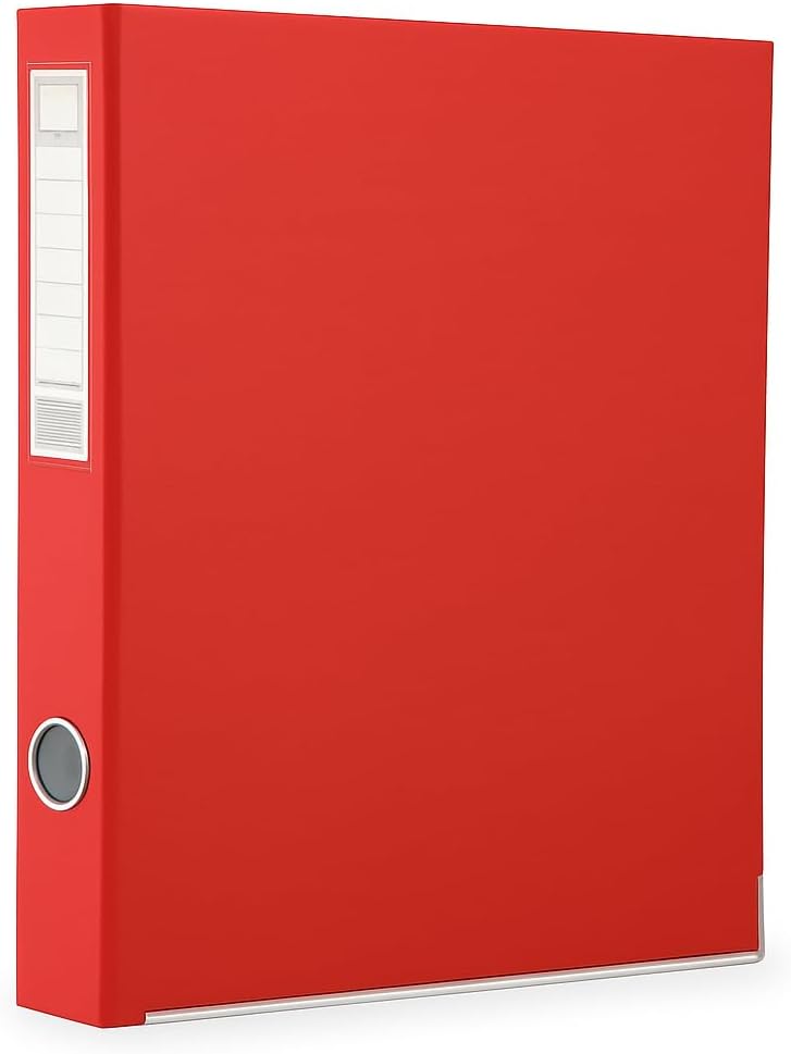 120 Pieces Level Files with 2 Holes (34cm x 25cm – Red for Office and School Use)